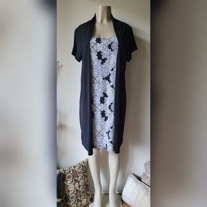 Dress with Cardigan Attached